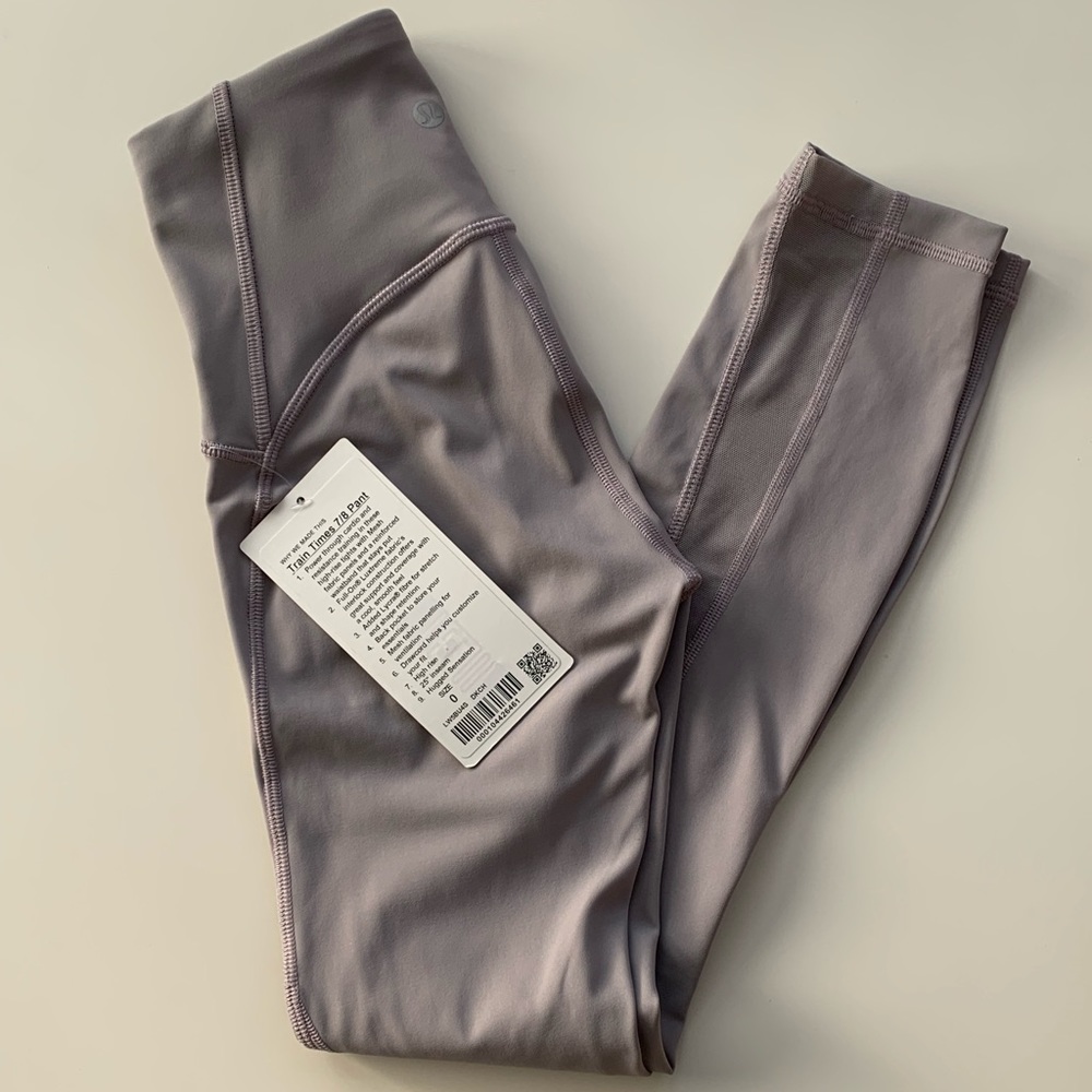Lululemon Train Times Pants 25"- Dark Chrome (size 0)